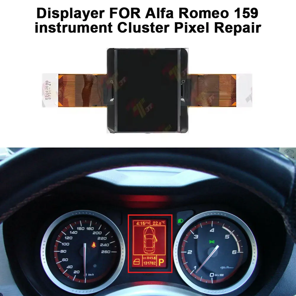 Dashboard LCD Displayer FOR Alfa Romeo 159 instrument Cluster Pixel Repair