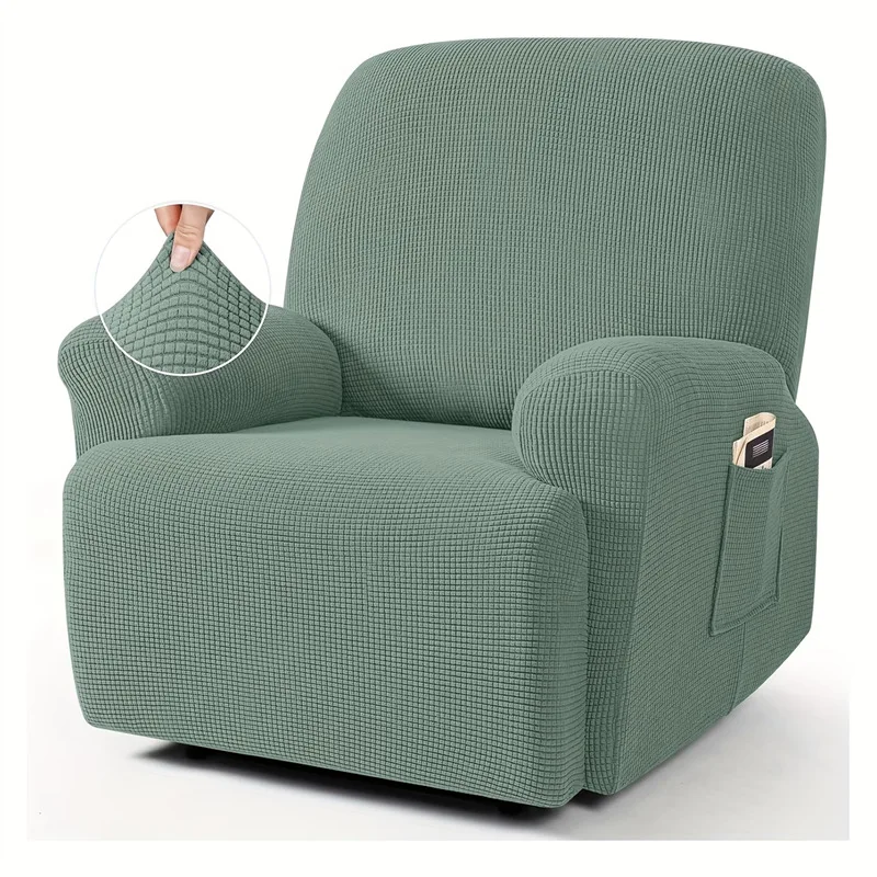 1seater Recliner Sofa Cover For Living Room Relax Armchair Slipcover Stretch Lazy Elastic Jacquard Couch Chair Cover