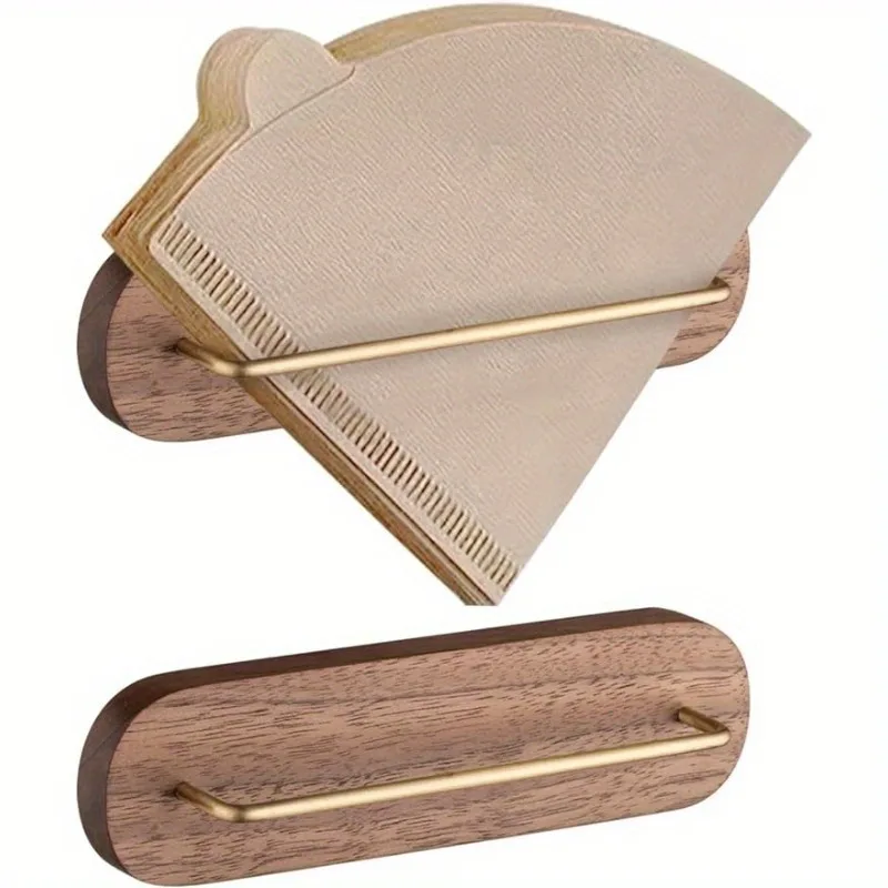 

Настенный держатель фильтра для кофе с клейкой наклейкой, конусный диспенсер для фильтра для кофе V60, держатель фильтра для кофе