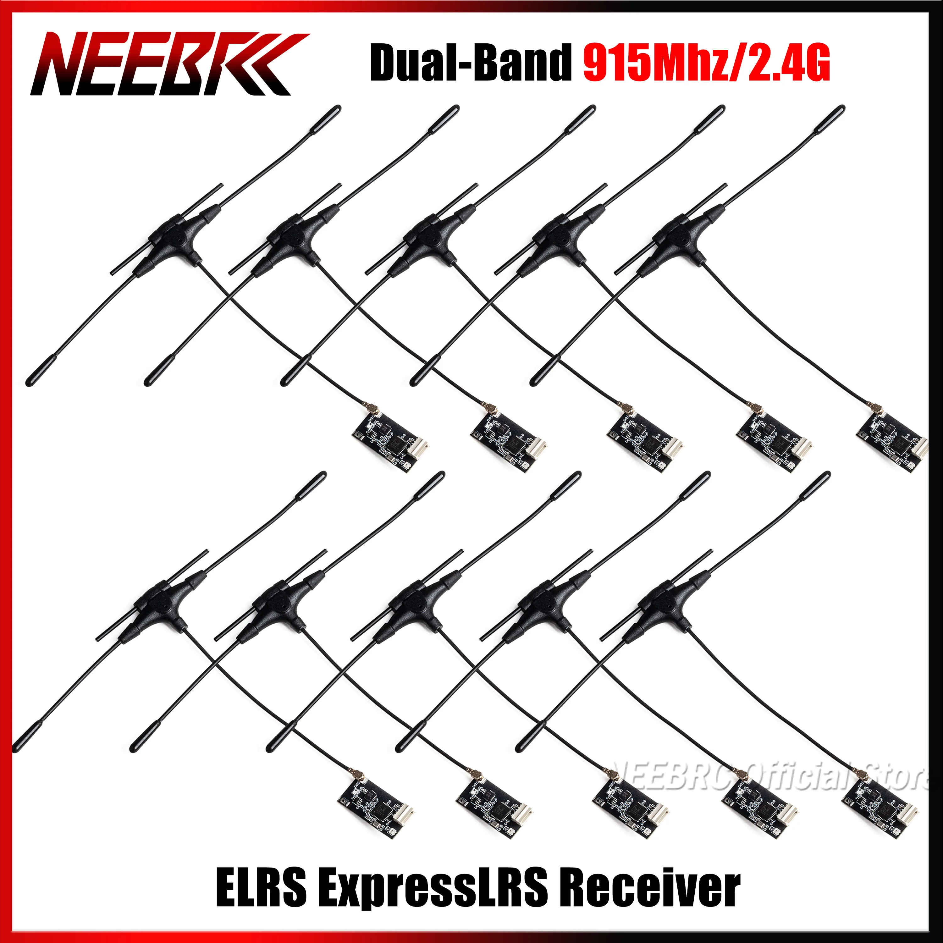 

1/5/10 шт. двухдиапазонный 915 МГц/2,4G ELRS ExpressLRS приемник T-антенна IPEX для RC FPV гоночного дрона дальнего действия самолет фристайл часть