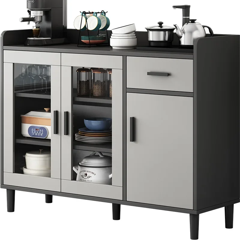 

Wooden Tea living room dining side cabinet modern simple light luxury locker kitchen