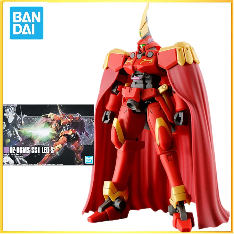 

In stock Bandai Original Gundam Model Kit Anime Figure HGAC 1/144 OZ-06MS-SS1 LEO-S Action Figures Collectible Toys