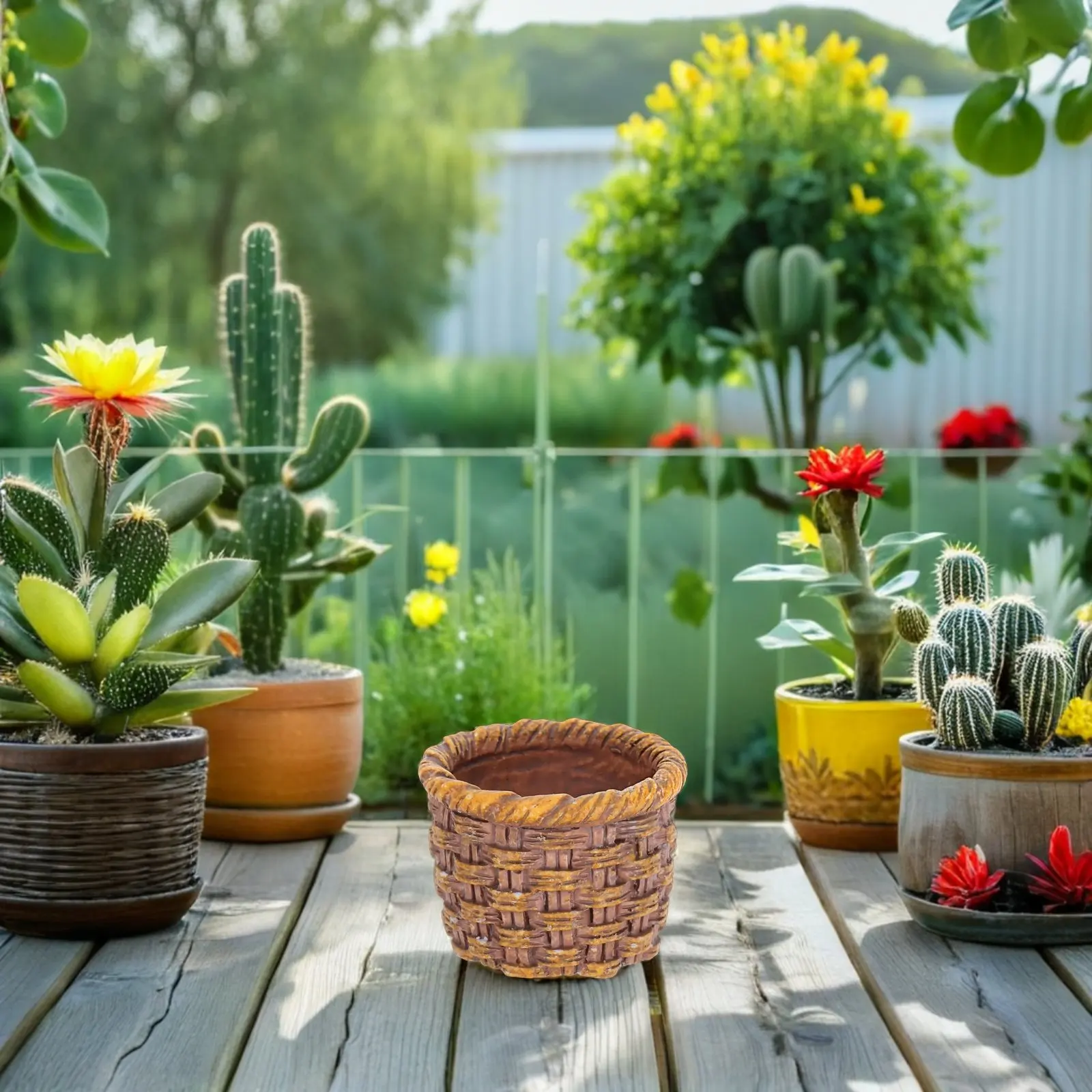 

Набор из 12 миниатюрных плетеных корзинок ручной работы из имитации ротанга для кукольных домиков, миниатюрных аксессуаров, поделок своими руками, декора для сказочного сада