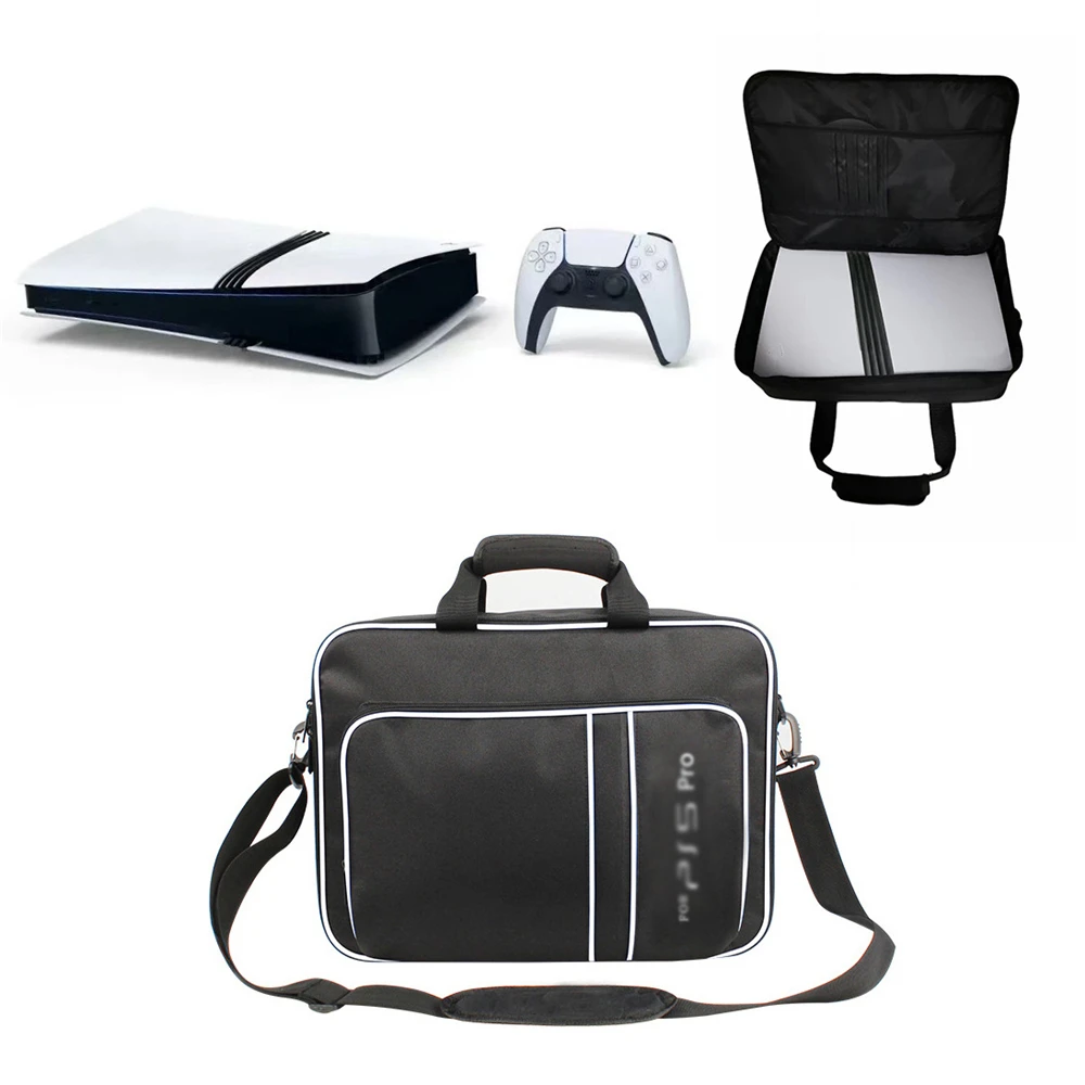 Carrying Case Shockproof Bag For PS5 Pro Shoulder Bag Controller Accessories Portable Protective Travel Case Large Capacity