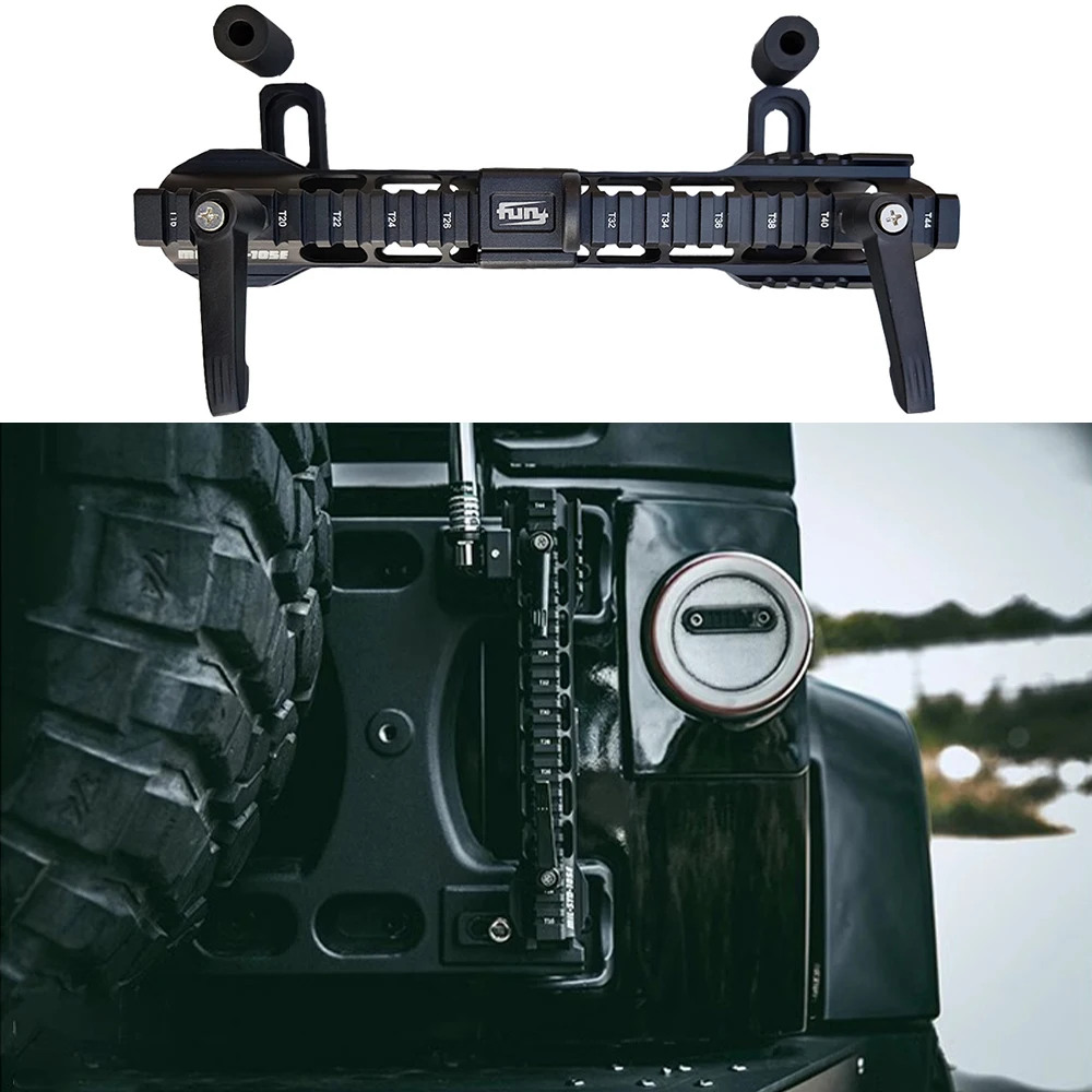 SXMA F2014 Fury Multi-Function Flagpole Bracket Holder Tailgate Shovel Antenna Mount for Jeep for Wrangler JK JL universal 1pc