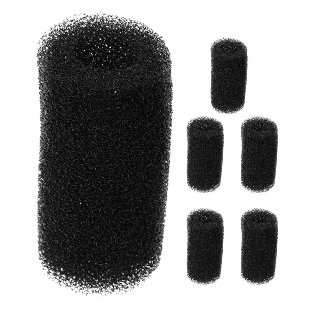 

6 Pcs Hose Protective Sleeve Small Sponge Filter Cotton Cover Black Fish Tank Aquarium Pre Filter Sleeves Replacement Protectors