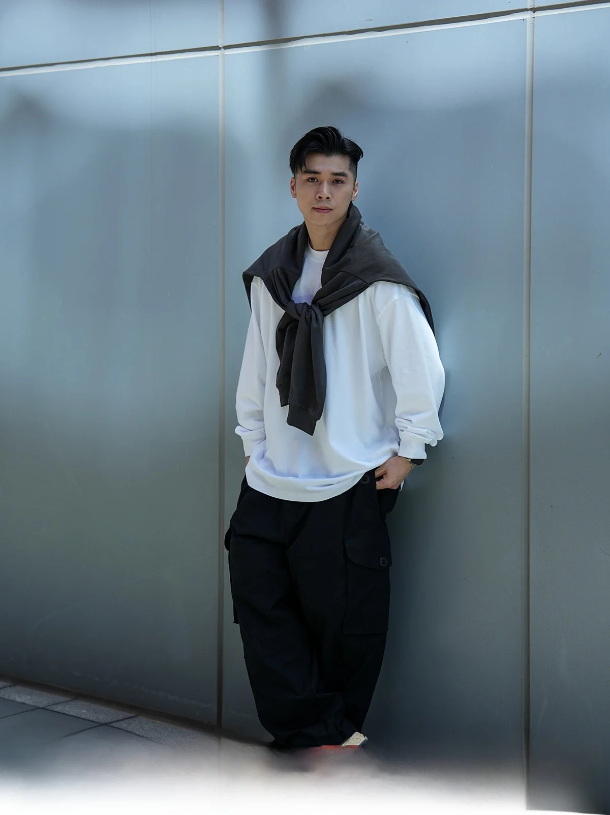 

Футболка-худи LAPIVIMA Basic Color с длинным рукавом и круглым вырезом, повседневная, в японском стиле, 100% хлопок, приятная для кожи, дышащая