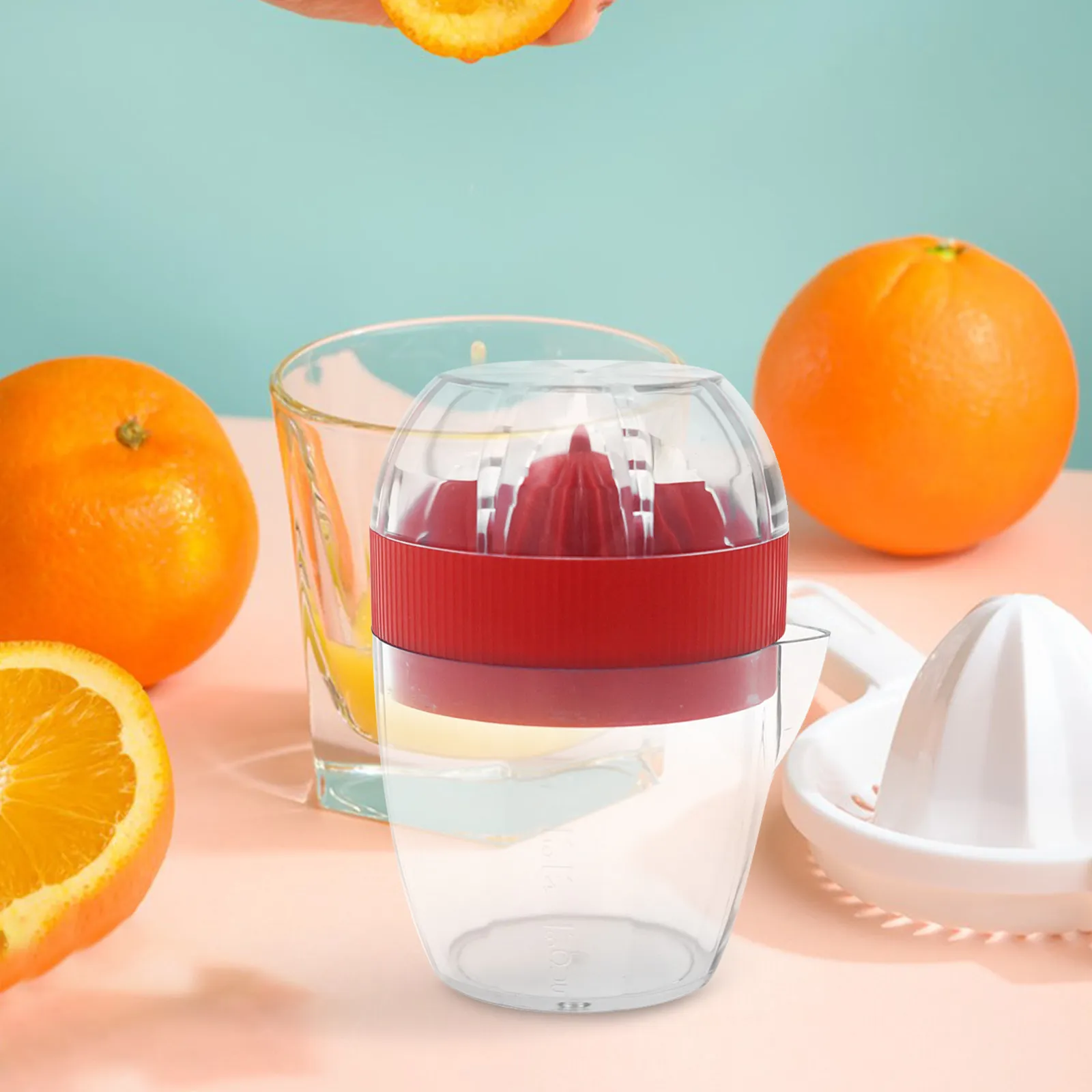 Exprimidor Manual Premium para Cítricos, Extractor de Jugo de Naranja, Lima y Limón, Compacto, Portátil, Apto para Lavavajillas, Fácil de Limpiar, Utensilio de Cocina