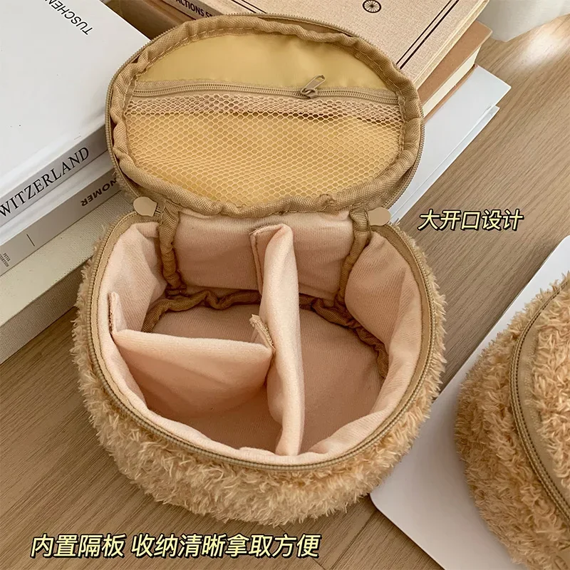 Plushes Makeup Case Anime Relaxed Bear Cosmetic Bag Women Jewelry Storage Pouch Girl Organizer Handbags Gift Hot Sales