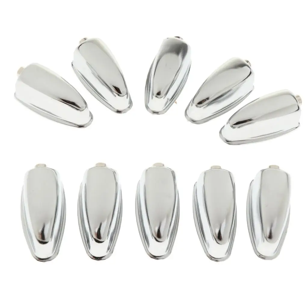 10 Pieces Finest Iron Bass Drum Claw Hooks Percussion Snare Drum Lugs Percussion Instruments Accessory Silver/Black