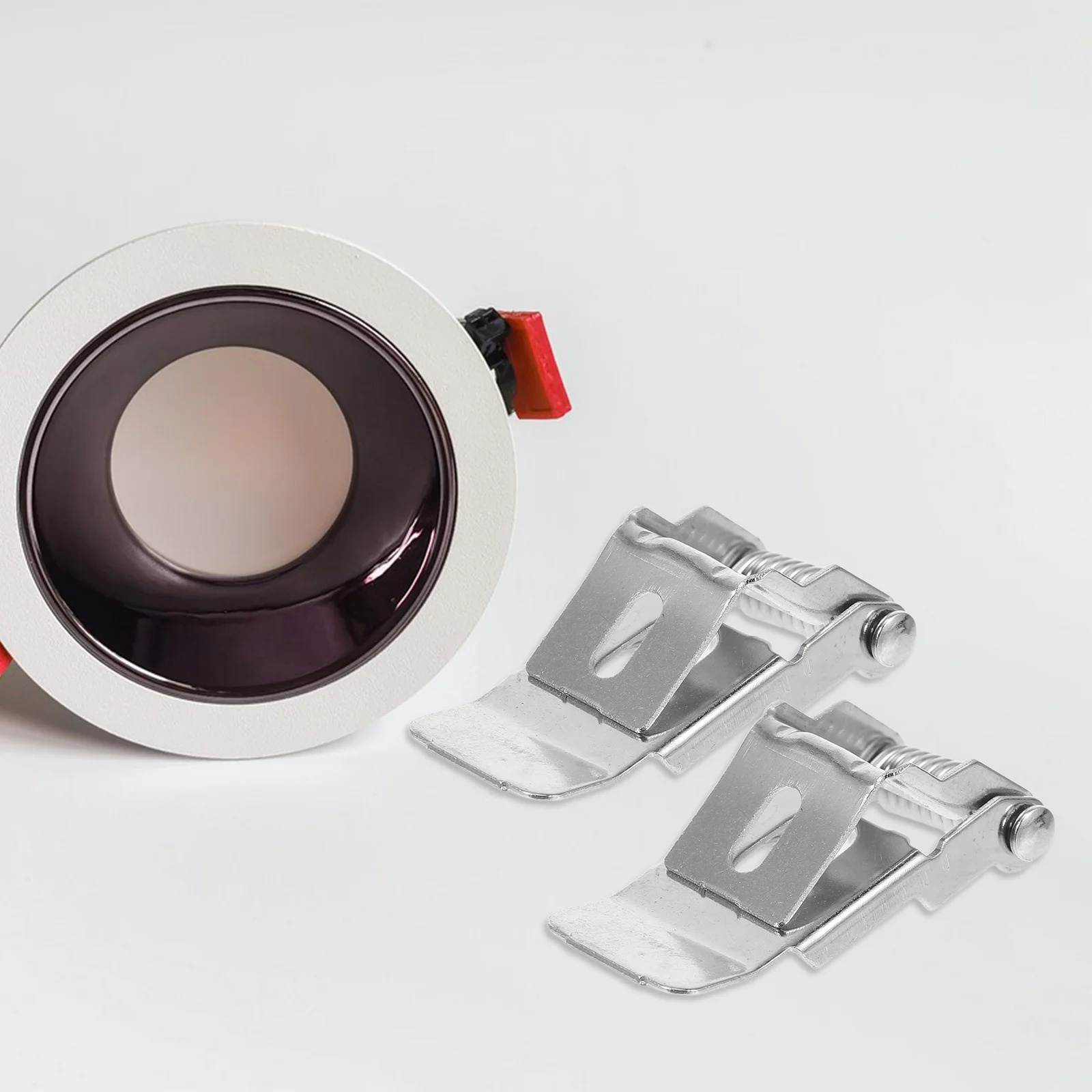 

10Pcs Spring Clips for Recessed Lights Metal Lamp Spring Clamps for LED Panel Downlights Easy Installation