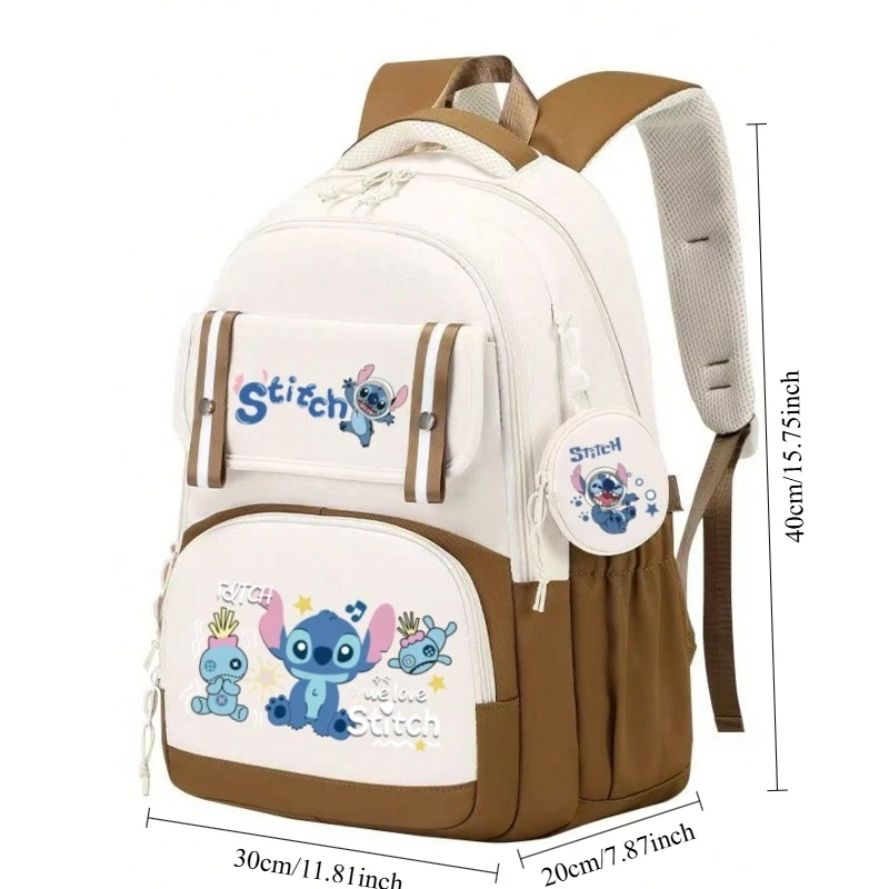 Miniso Stitch student cartoon backpack lightweight family, gift, holiday and holiday Halloween Christmas gift