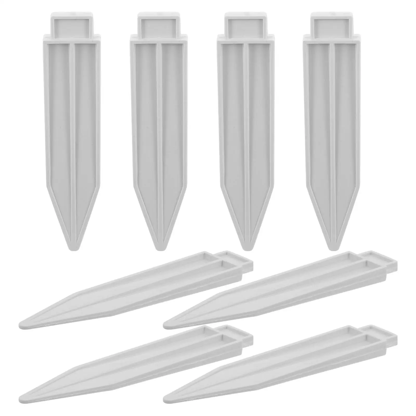 

8 Pcs Fence Support Plugs White Plastic with Fixing Holes for Garden Fencing Accessories Small Picket Parts Supplies