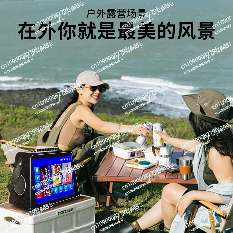 مشغل فيديو محمول بلوتوث مربع للرقص مع شاشة عرض شبكة كاريوكي واي فاي مع نقاط الموسيقى #3