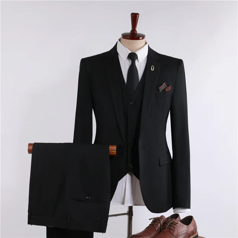 (30) Customized Suit Suit Men's Striped Wedding Dress Professional Suit