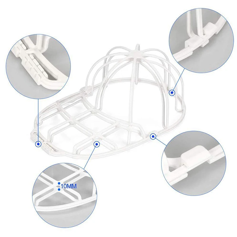 Hat Washers Baseball Hat Cleaners Fit for Adult Kid\'s Hat Washer Frame Cage Storage Hat Protector Racks for Washing Machine