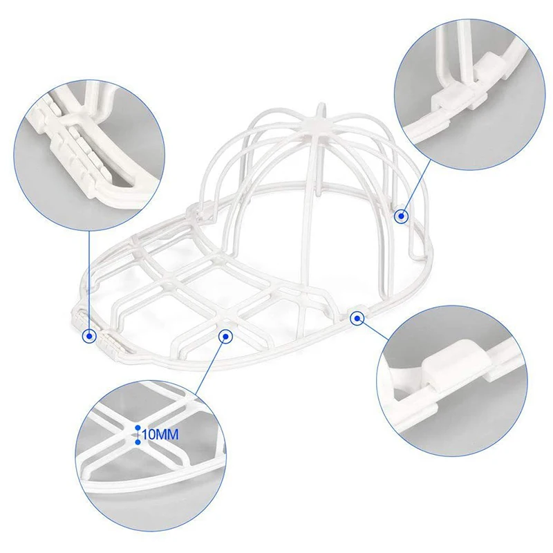 Rondelle per cappelli Detergenti per cappelli da baseball adatti per cappelli per bambini adulti Rondella per cappelli Gabbia per riporre cappelli