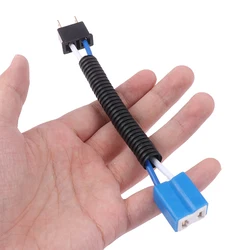 1PC H7 H4 Car Truck Female Male Ceramic Headlight Extension Connector Plug Light Lamp Bulb Socket Adapter 12V 4A