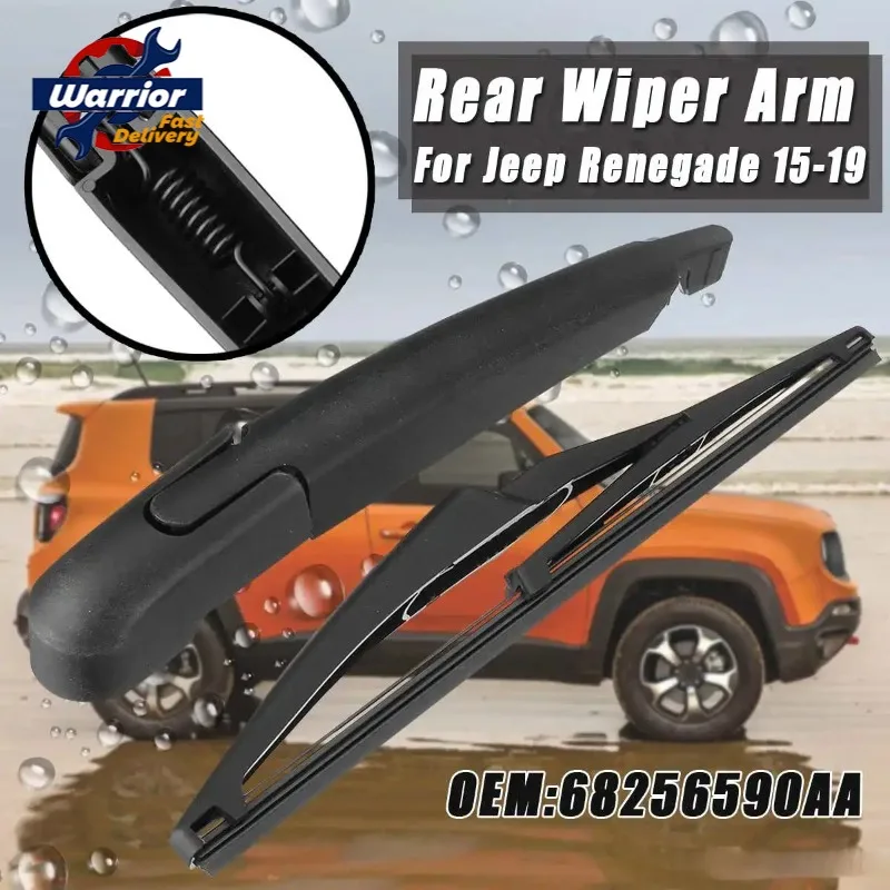 68256590AA Car Rear Wiper Arm with Blade Set for Jeep Renegade 2015 2016 2017 2018 2019