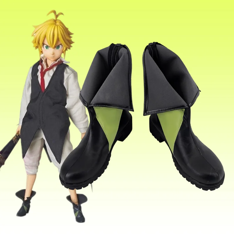 أحذية أنيمي الخطايا السبع المميتة Meliodas التأثيرية أحذية من الجلد الاصطناعي للرجال #1