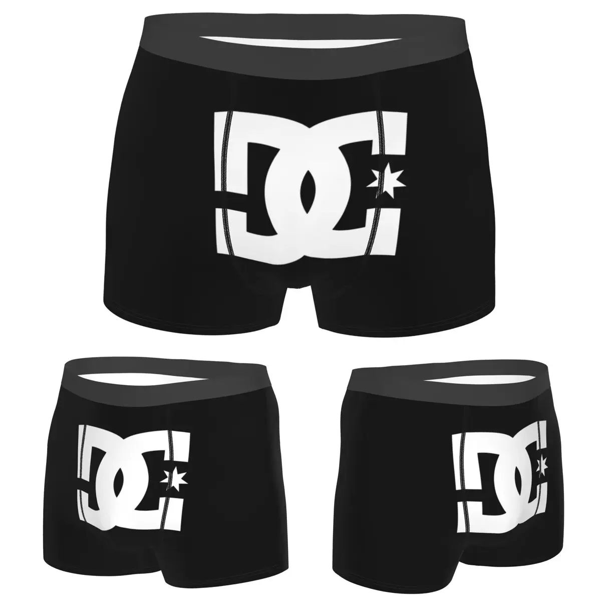 

Boxer Underpants Shorts DC Shoe Co Panties Men Ventilate Underwear for Homme Man Boyfriend Gift