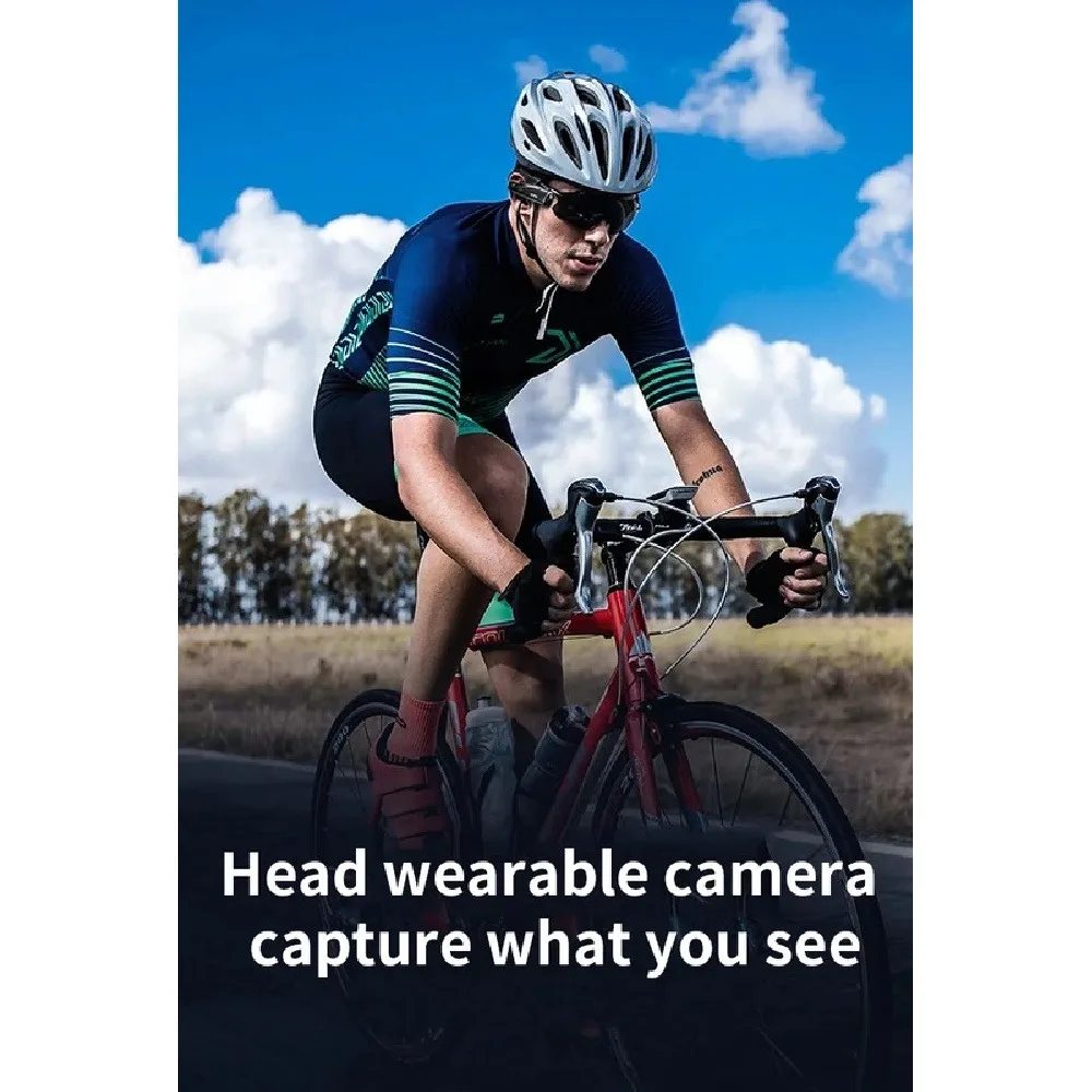 Head Wearable Action Camera Vlog 4K 60fps for YouTube Videos Motorcycle Helmet Digital Camcorder Camara Stabilization