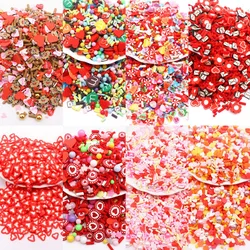 10g Valentines Mix Love Heart Clay Slice Polymer Clay Heart Sprinkles Nail Art Decorations Manicure Design Accessories Tool