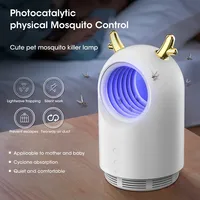 USB Photocatalyst Mosquito Killer Lamp UV Light Powerful Suction Fan Electric Zapper Silent Insect Trap for Home Indoor