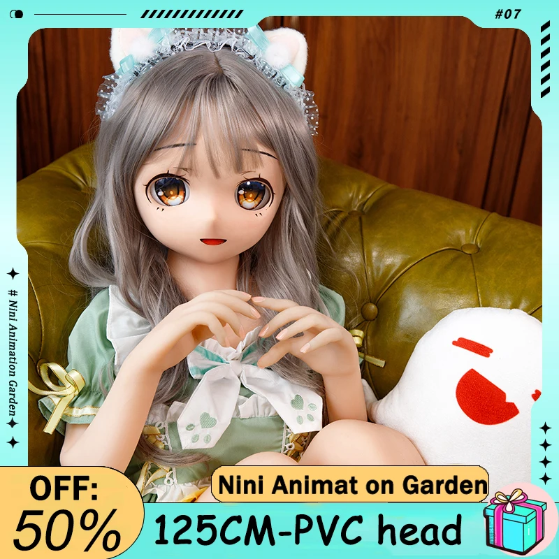

125CM Anime Doll BJD Doll Mobile Robot Detachable PVC Material Head Sculpture/Beautiful Clothing Toy Gift Garage Model