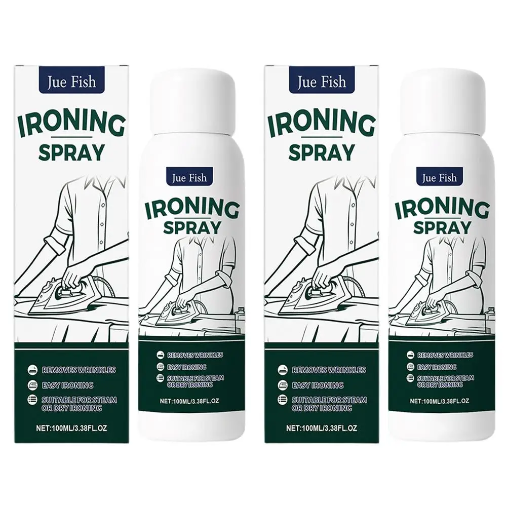 Heavy Hold Ironing Starch Spray,Anti Static Fabric Wrinkle Remover for Clothes, Static Guard for Wool Cotton Linen Polyester