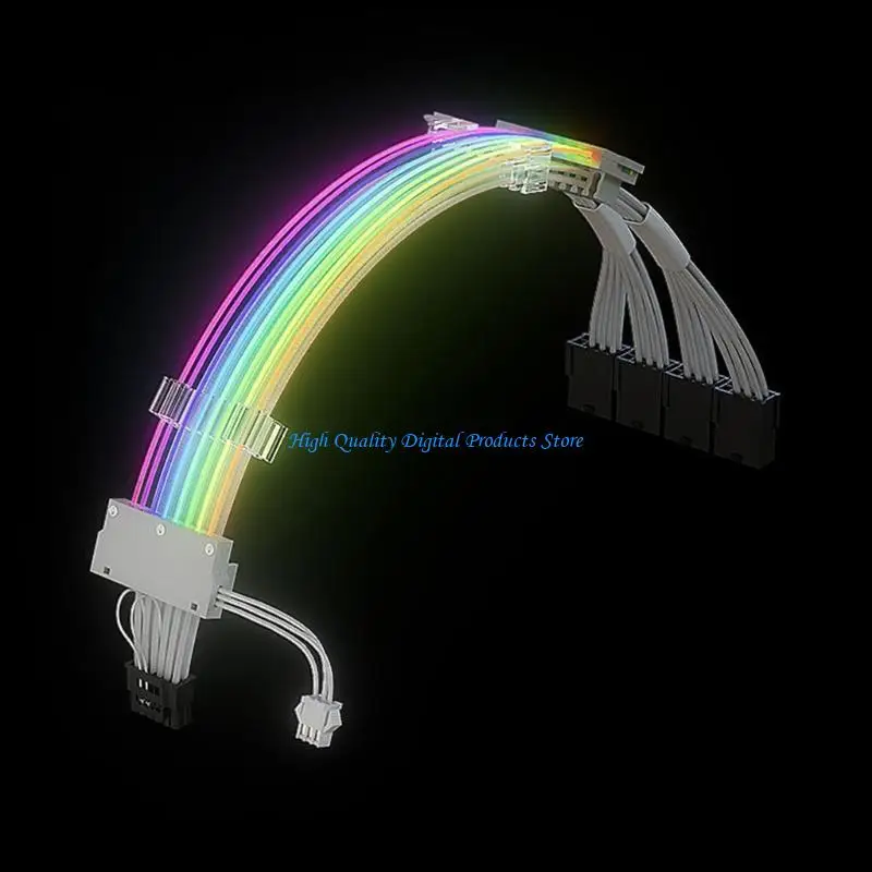 U2JE 16AWG RECHED Высокий ток -кабель Synchronous Cable 12+4PIN ATX3.0