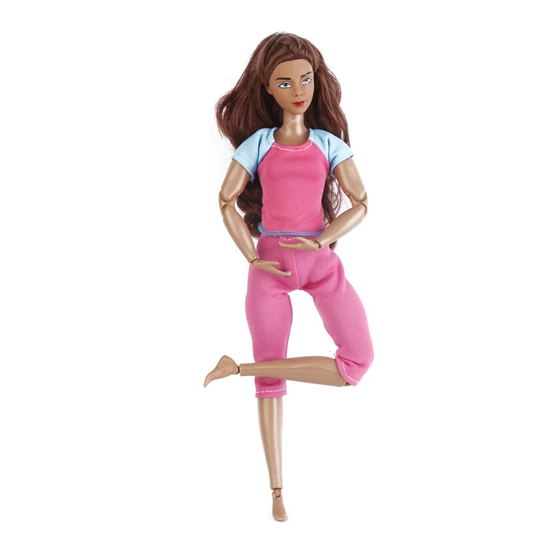 

Doll Yoga Sport Figure Mini Wear Clothes DIY Kids Toys Fast Shipping Items For Barbie DIY Children Girls Game Holiday Birthday