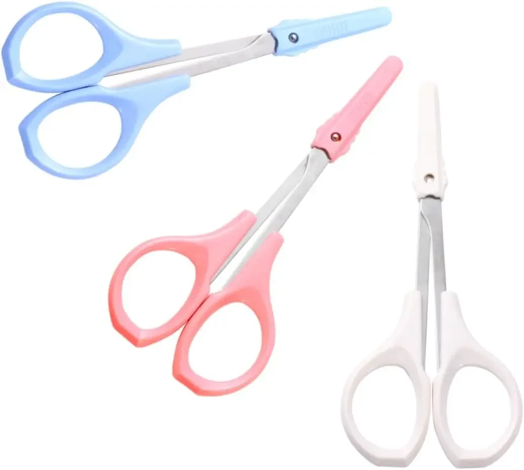 1Pc 耐久性のある眉毛トリマーはさみまつげ鼻毛リムーバーメイクツールステンレス鋼の爪角質リムーバークリップ