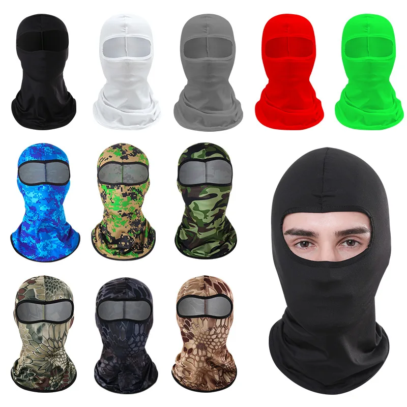 

Outdoor Cool Sunscreen Balaclava Motorcycle Face Mask Lycra Moto Biker Wind Cap Mask Stopper Windproof Bicycle Cycling Headgear