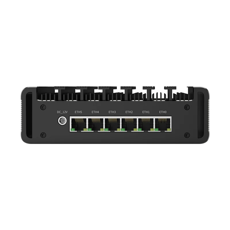 산업용 방화벽 라우터 팬리스 미니 PC 컴퓨터 pfSense OPNsense PVE, 12 세대 인텔 N100 i226-V, DDR5 NVMe RJ45 COM, 6x2.5G