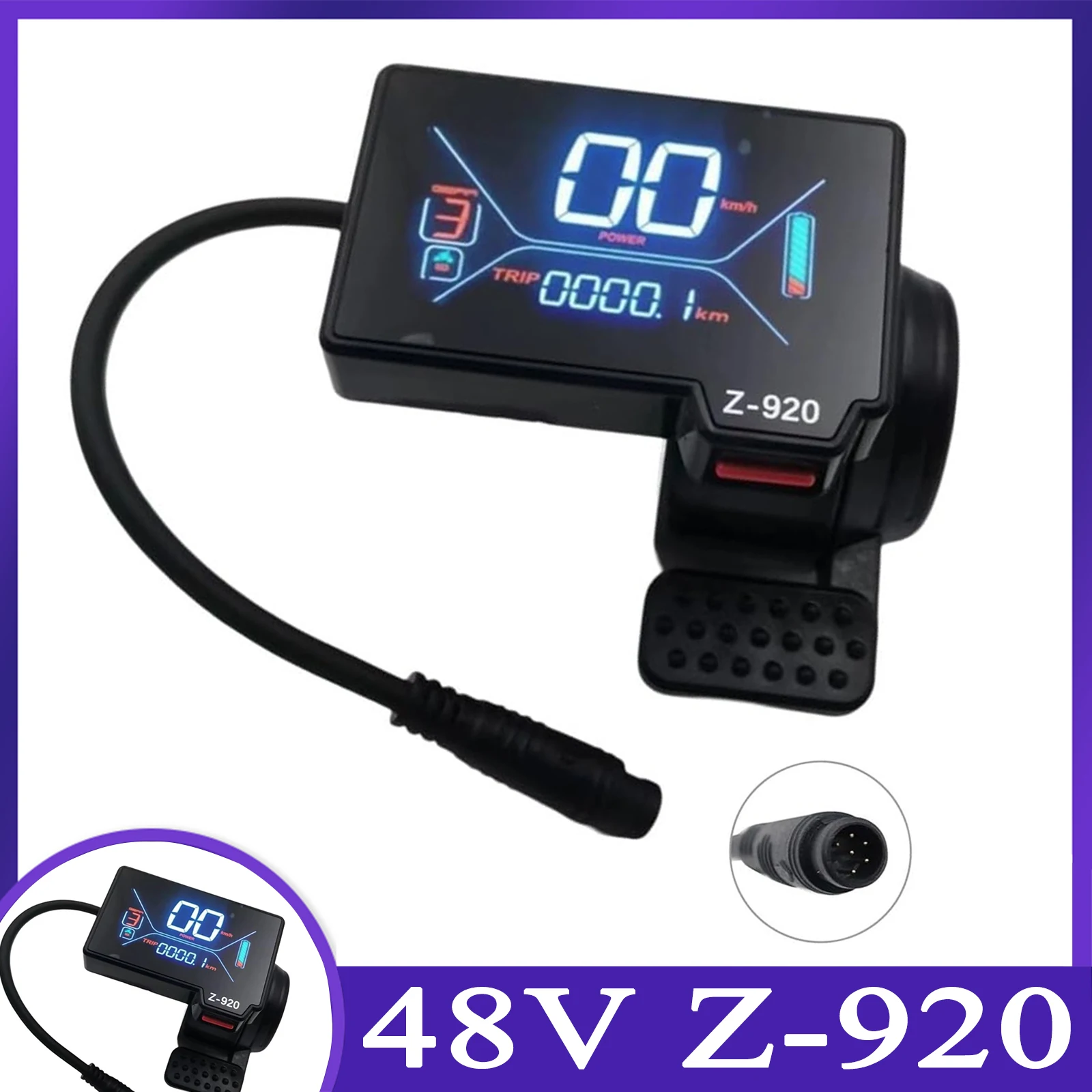 48V 6 Pin Z-920 Display LCD Cruscotto Per KUGOO M4 PRO + 2022 Nuovo Scooter Elettrico Display Strumento Sostituire Gli Accessori