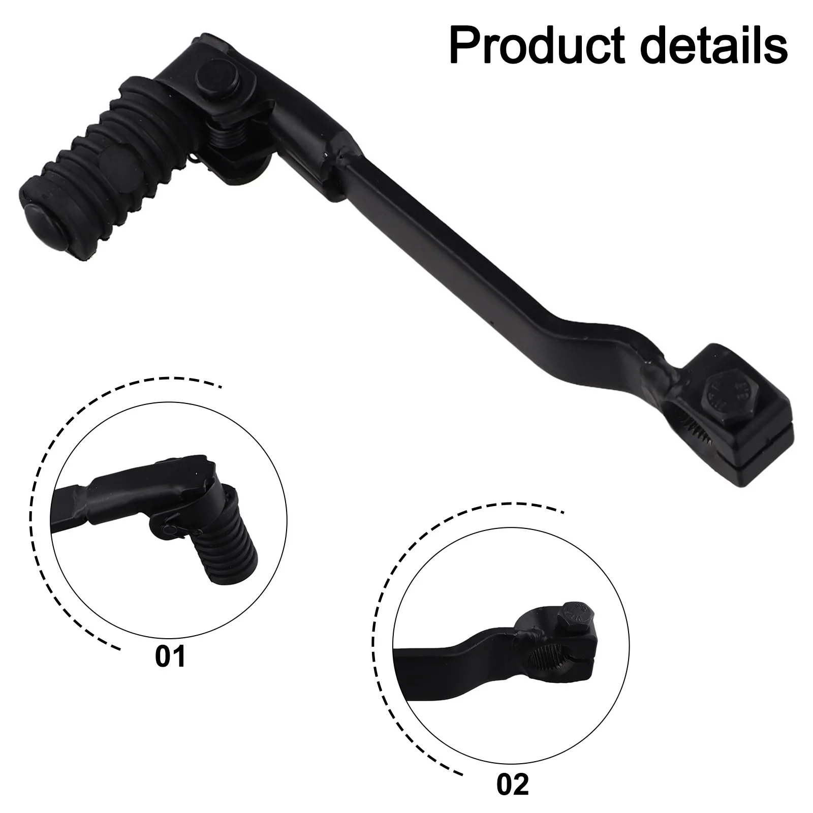 

For Off-road Riding Motocross Gear Shifter Motorcycle Gear Lever Anti-corrosion Bend-resistant Steel Knurled Grip