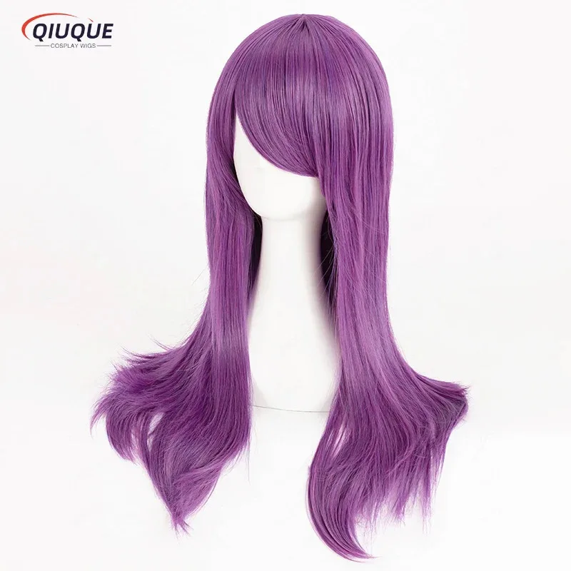 2025 yiyi 2 estilos kamishiro rize cosplay anime longo ondulado roxo resistente ao calor sintético festa de halloween perucas de cabelo + peruca ca