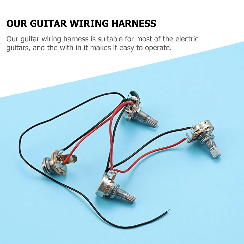 

Guitar Electronic Circuit Electric Tool Wiring Metal Wired Potentiometer Harness Part Component Kit Silver