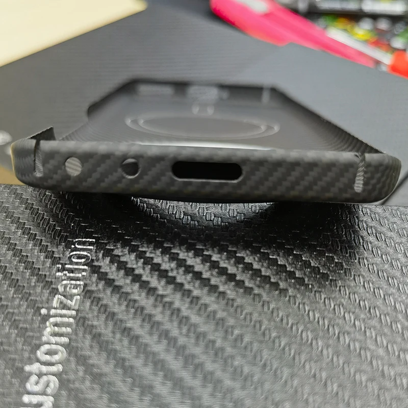 Compatible For Magsafe Magnetic Wireless Charging Carbon Fabric Fiber Case For Honor Magic6 Pro Magic 6 Pro