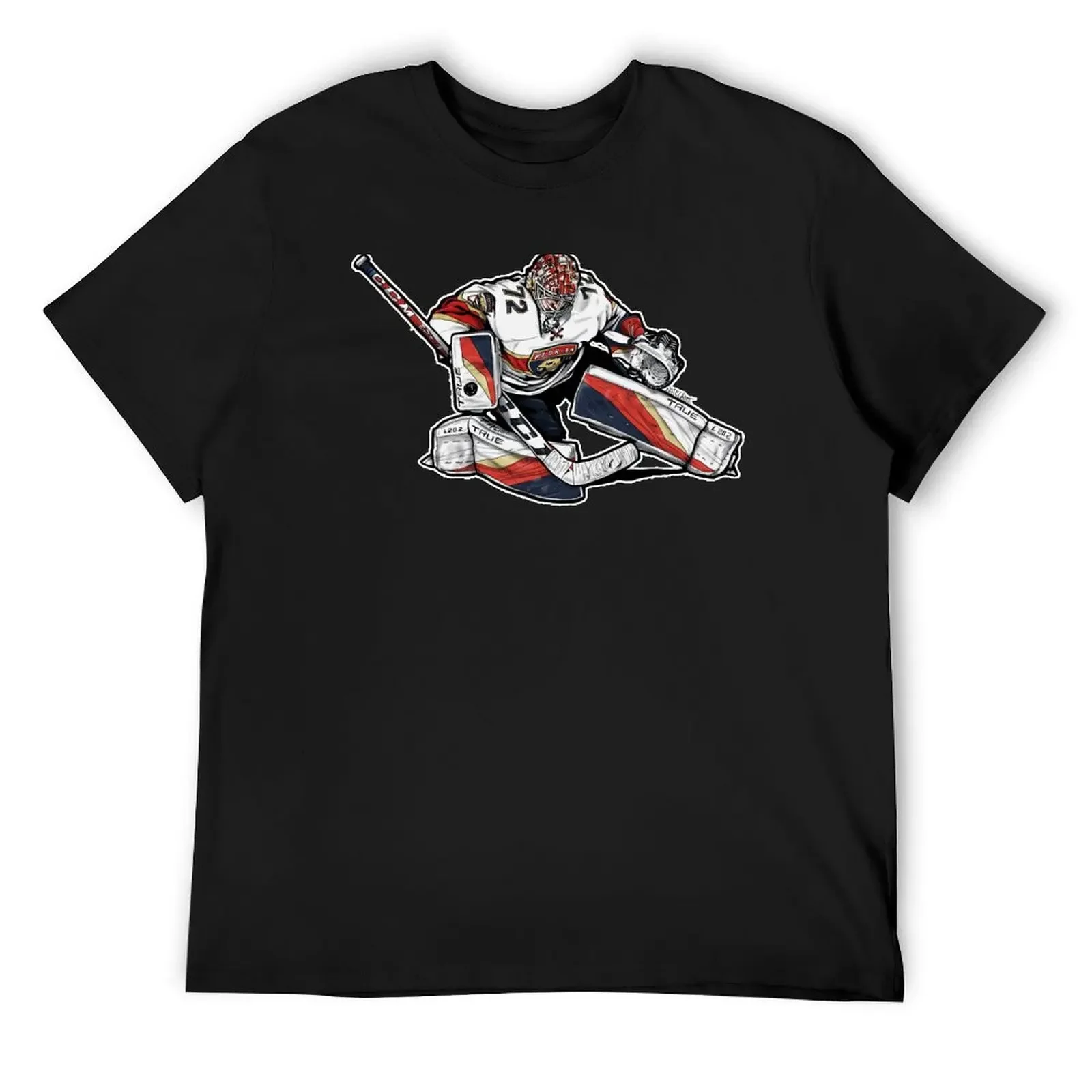 Bobrovsky in white solo T-Shirt summer tops basketball graphic tees shirts graphic tees shirts men