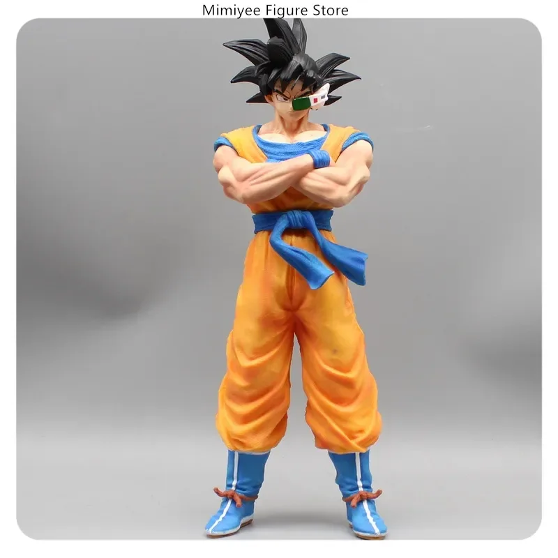 ​​30cm Son Goku Three Standing Position Anime Figure Model Large Statue Collection Desktop Decoration Ornament Toys Gift