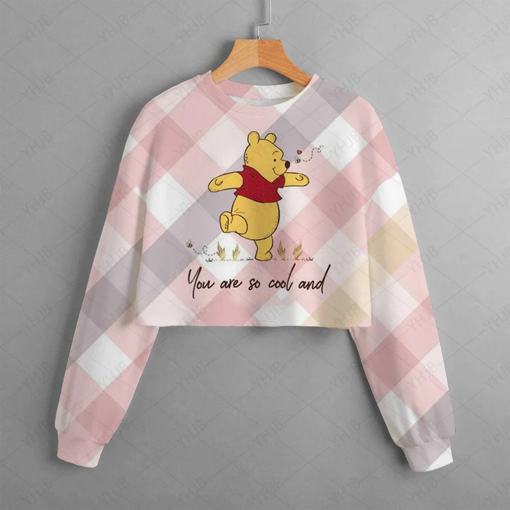 

Детская одежда, свитшот с принтом Диснея для девочек, Disney Winnie the Poodle Joint, новинка 2025, детский свитшот с круглым вырезом