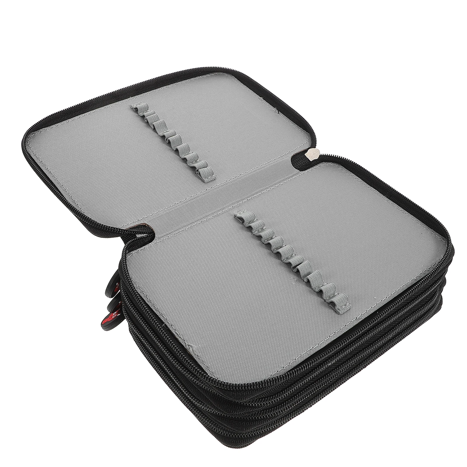 

72 Slots Colored Pencil Case Oxford Material Double Stitch Travel Friendly Pen Bag Storage Solution Supplies