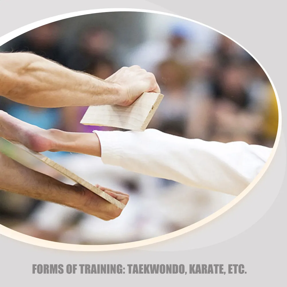5pcs Wooden Breaking Boards for Taekwondo Karate Training – Portable Practice Boards for Beginners & Professionals