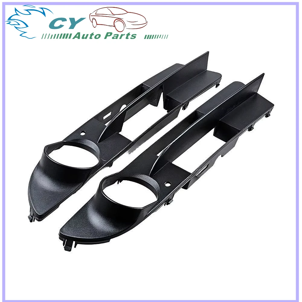 

For BMW E60 & E60M (2004-2007) Fog Lamp Frame Cover, Lower Middle Mesh Grille Bumper & Mesh Grille Guard - Direct Replacement