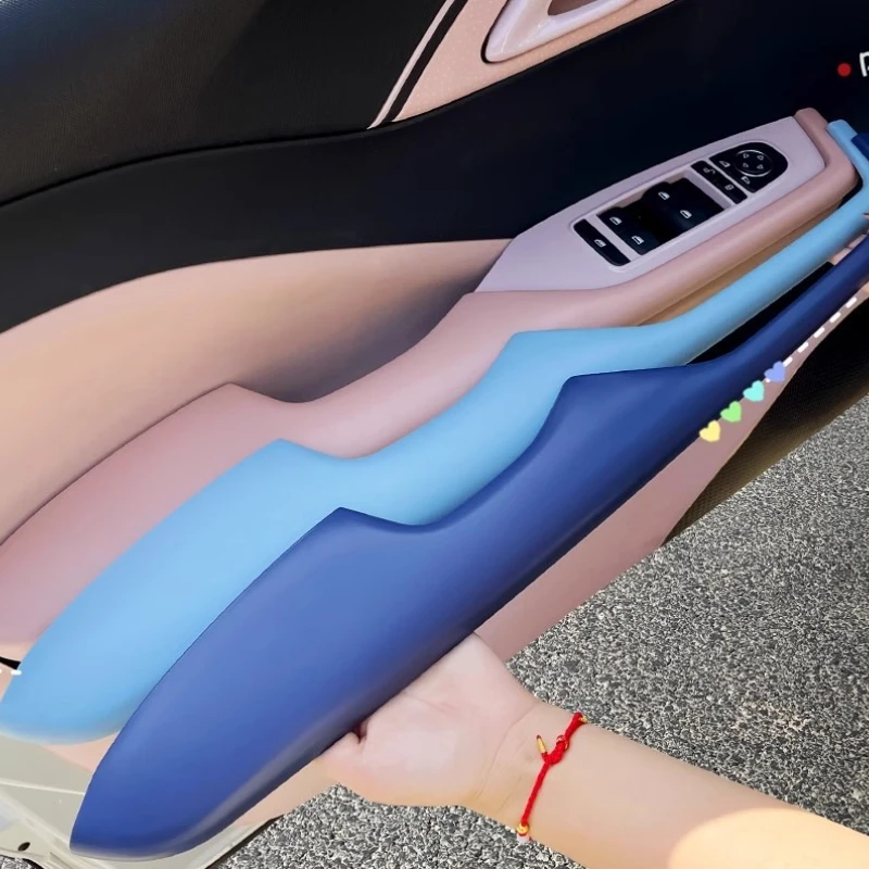

For BYD Seagull Dolphin MINI Door Armrest Protective Cover Glass Lift Button Panel Handle Decorative Patch Car Interior Supplies