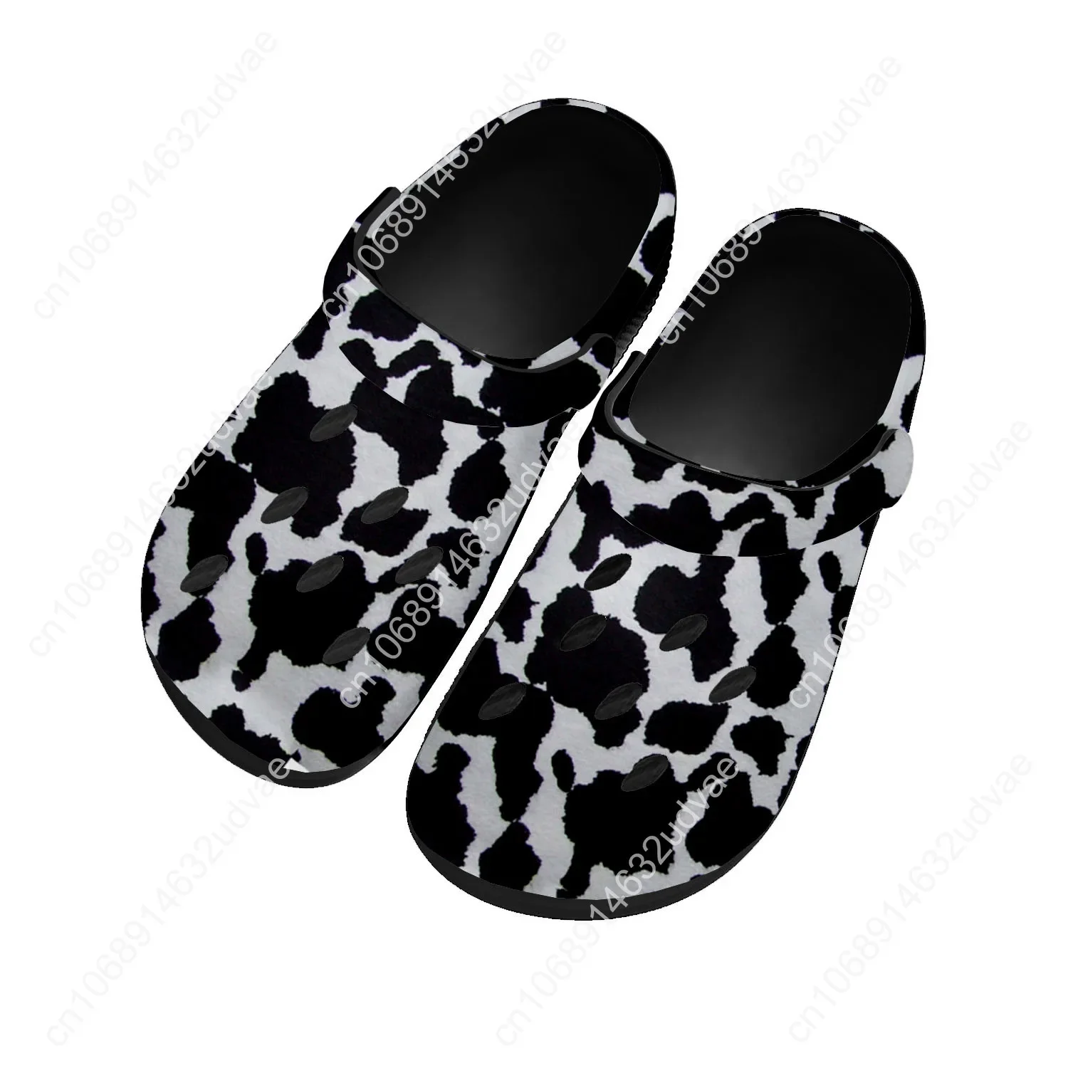 Cow Pattern Water Shoes Mens Womens High Quality Fashion Home Garden Clogs Customizd Sandals Beach Breathable Hole Slippers