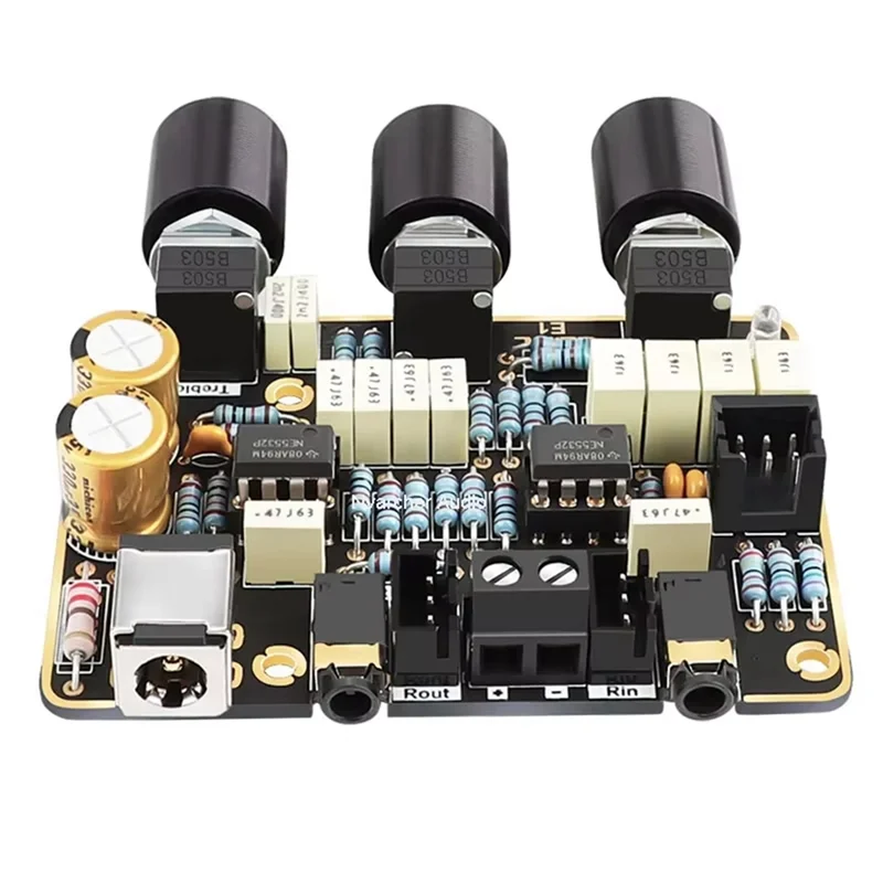 A72T Preamlifier Tone Board Active Filter Amplifier Mini For Home Theater Adjustment Volume Control