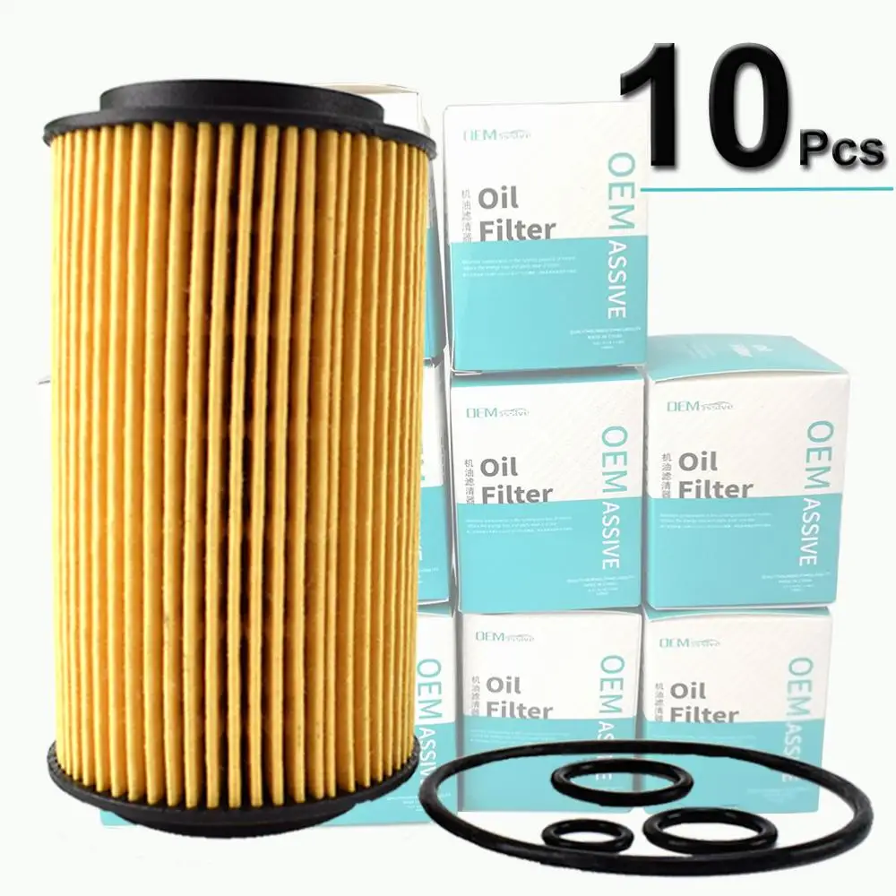 

10Pcs Oil Filters 6111800009 For Mercedes-Benz W202 W204 S202 S204 W210 S210 S211 W463 W639 Sprinter 3-t Box / Bus (903, 906)